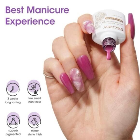 Gellen Gel Nail Polish Set 6 Colors Lavender Haze Collection Soak-Off UV/LED - Picture 9 of 10